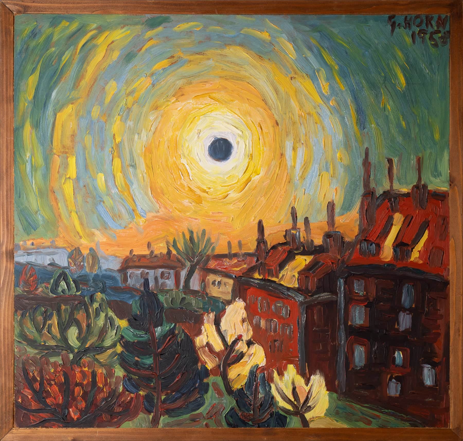 Blick vom Balkon in der Erasmusstr. 24, Düsseldorf