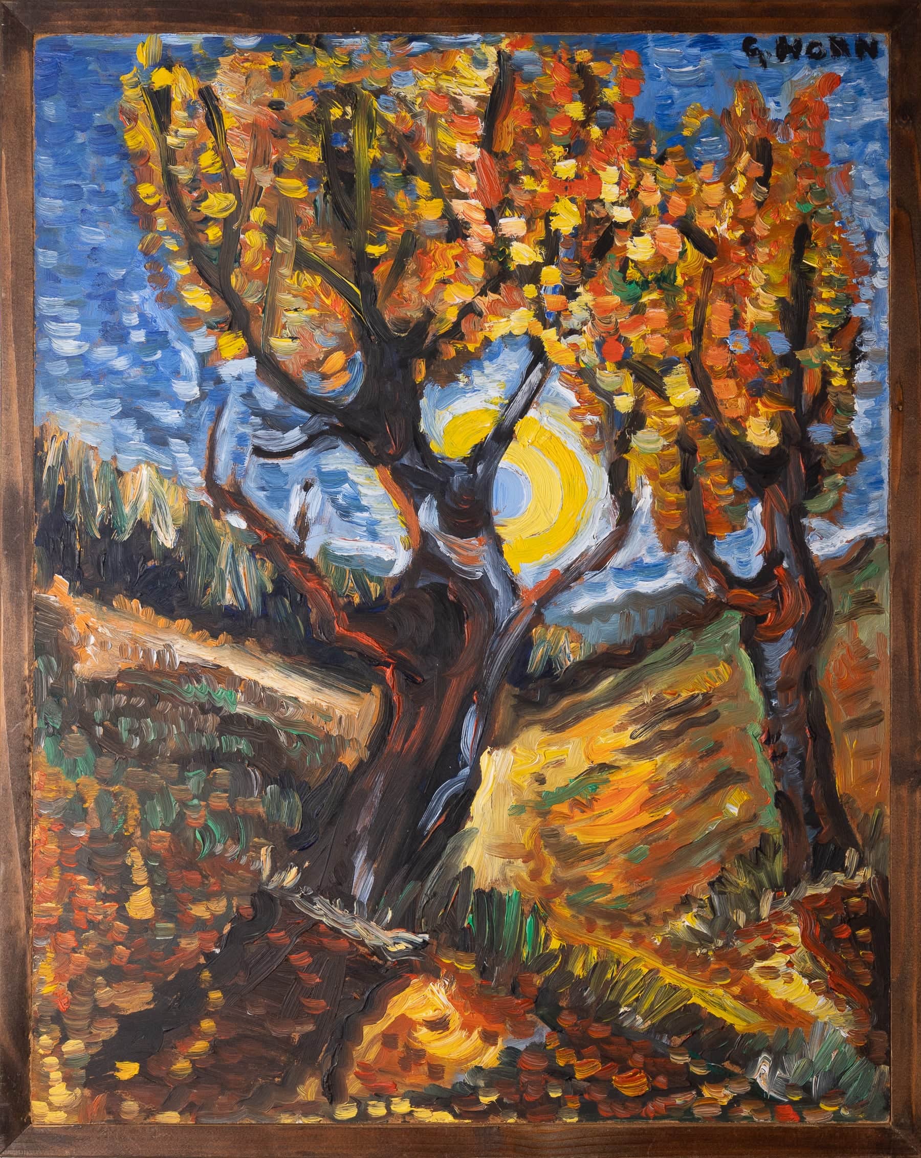 Zwei Herbstbäume